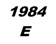 1984 E Spare Parts